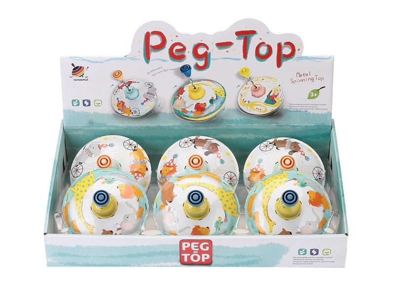 Fém búgócsiga - klasszikus forgatható játék