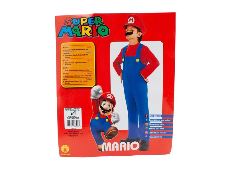 Super Mario gyerek jelmez 140 cm