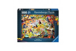 Puzzle 1000 db - Szorgos madárkák