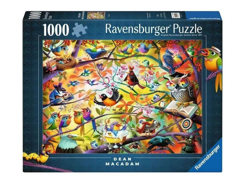 Puzzle 1000 db - Szorgos madárkák