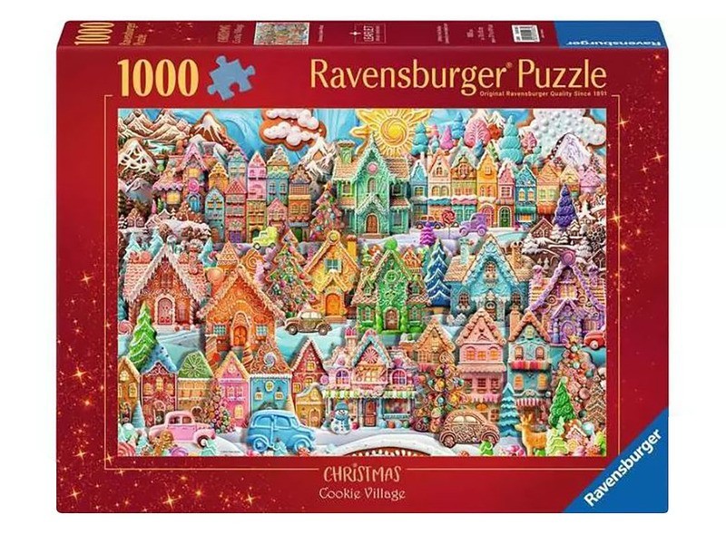 Karácsonyi süti falu 1000 db puzzle