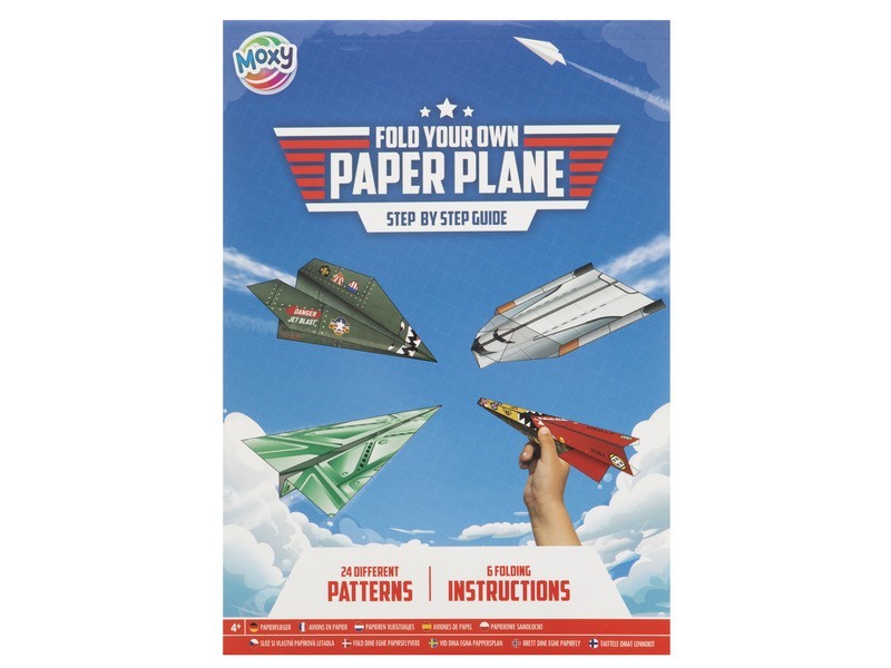 Papírrepülő készítő - 24 lap, 25x18 cm