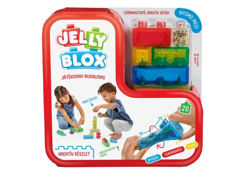Jelly Blox kreatív készlet - összeállított elemek