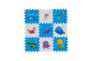 Szivacsszőnyeg - tengeri állatok, 9 darab