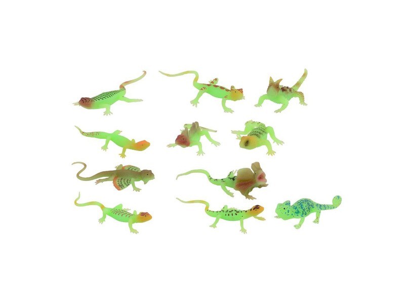 Sötétben világító hüllő figura