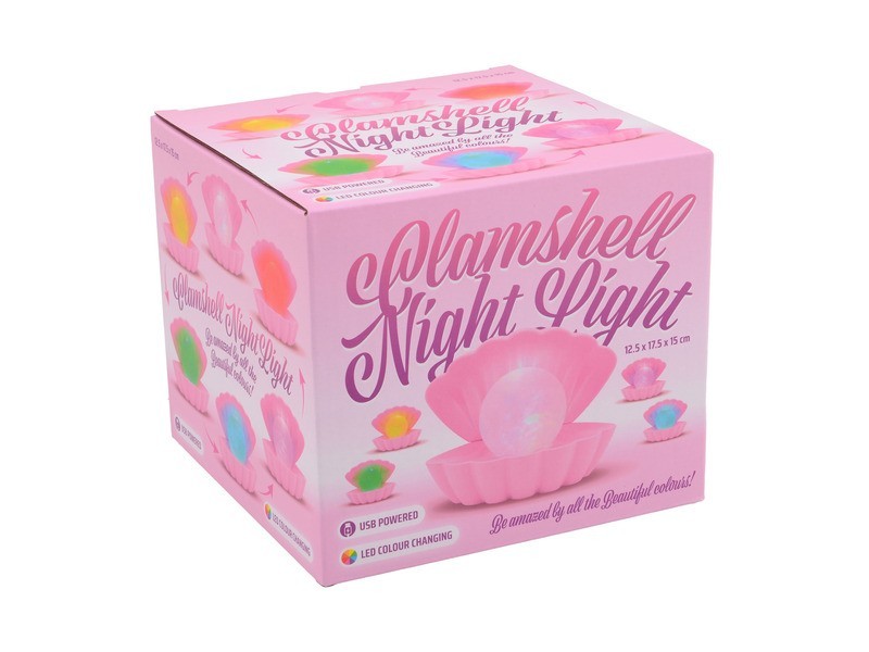 Kagyló alakú színváltós LED hangulatfény