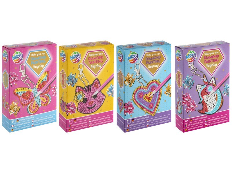 Gyémántfestős kulcstartó készítő (4 féle)