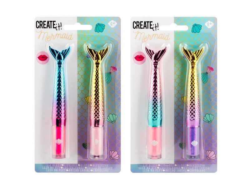 Create it! Sellő szájfény 2 db/csomag, csillogó árnyalatok