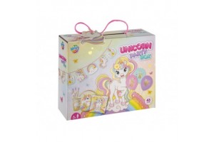 Unikornis partiszett – 6 fő, 43 db