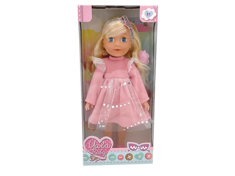 Baba fésűvel 35 cm - puha test, formázható haj