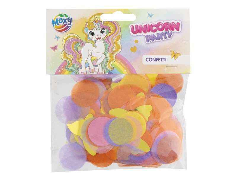 Unikornis konfetti, 20 g — színes party dekoráció