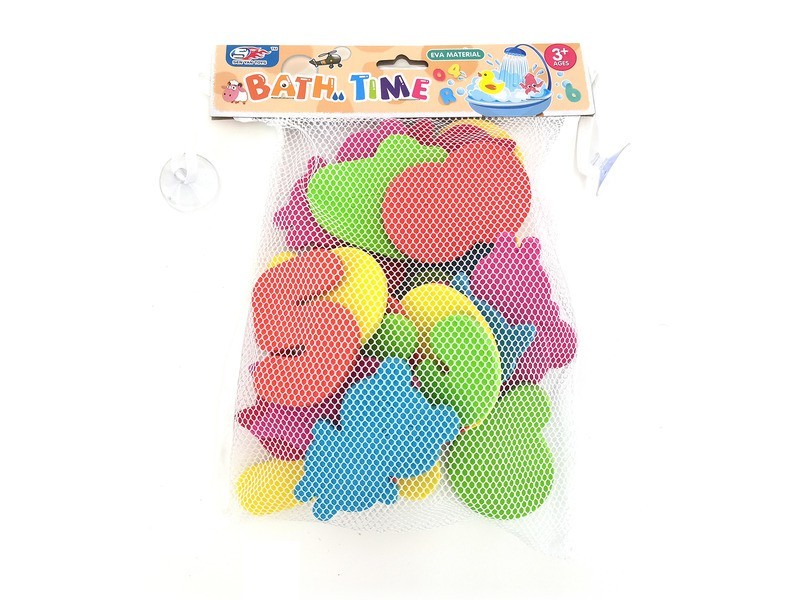 Szivacs fürdőjáték — számok és cicák, 25 db