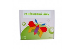 Mágneses fa képkirakó játék – színes elemek