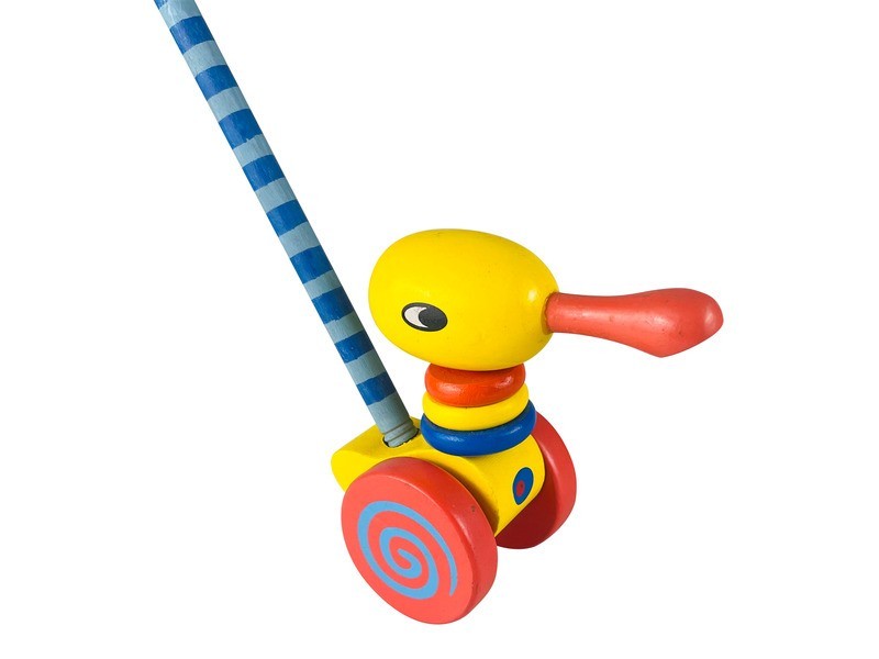 Tologatós fa játék - színes, tartós kivitel