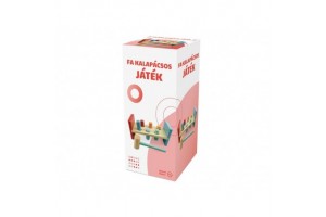 Fa kalapácsos játék – színes természetes fa