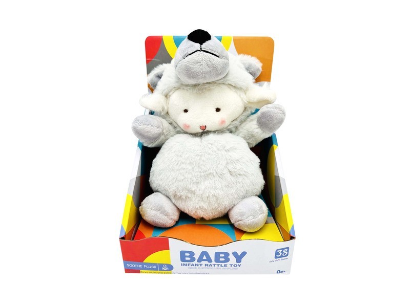 Plüss bárány - puha fehér plüss