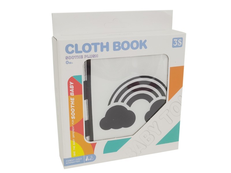 Textil babakönyv - puha, színes és fejlesztő
