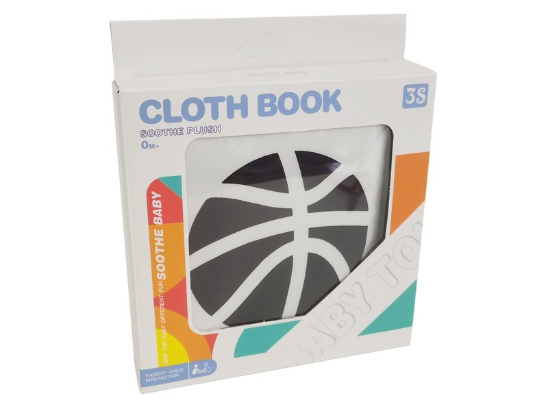 Textil babakönyv - puha, színes lapok
