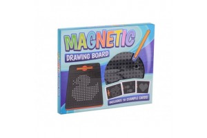 Mágneses golyós rajztábla 10 feladványkártyával