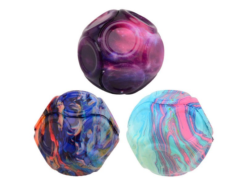 Pattogó labda 6 cm — háromféle szín/minta