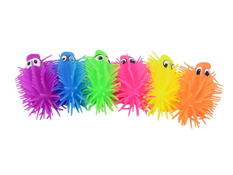 Hernyó 12 cm, világító, 6 szín