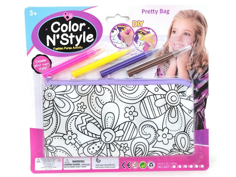 Kifesthető tolltartó 4 filctollal - termékkép