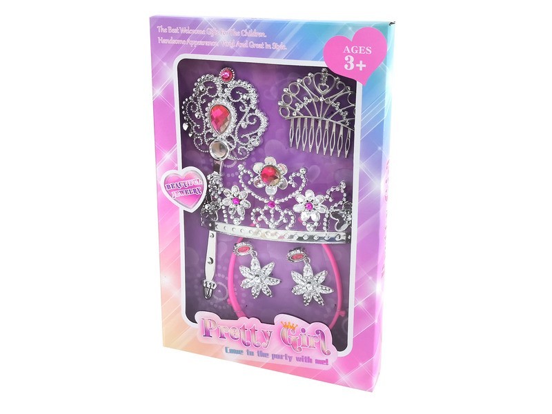 Hercegnő tiara szett – 2 féle fejdísz