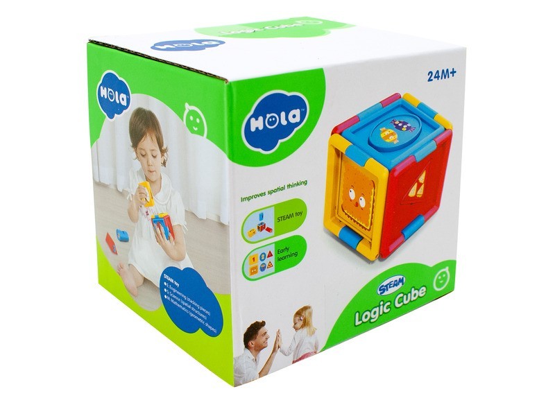 Logikai kocka bébijáték — színes fejlesztő játék