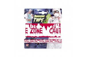 Halloween Zombie Zone dekorációs szalag