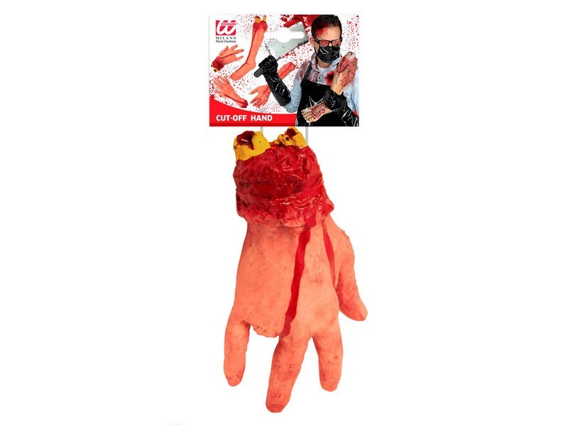 Élethű levágott kéz dekoráció