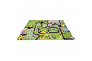 Városi építkezés játékszett 2 kg kinetikus homokkal