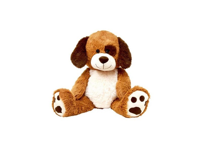 Plüss kutya, ülő, 48 cm – puha