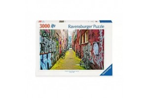 Puzzle 3000 db - Utca művészet Amszterdam