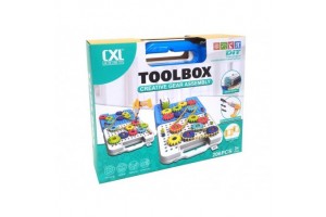 Szerszámosláda láncokkal és fogaskerekekkel