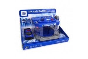 Rendőr garázs és autómosó fém autóval