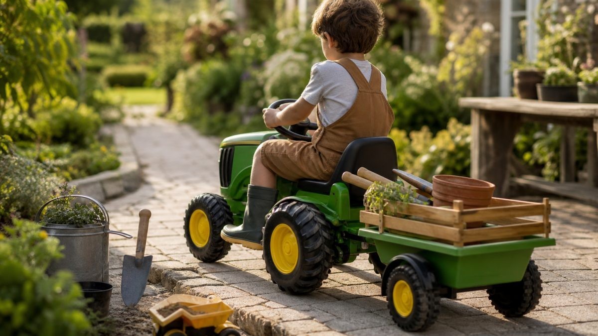 Pedálos traktor és ráülős járművek gyerekeknek