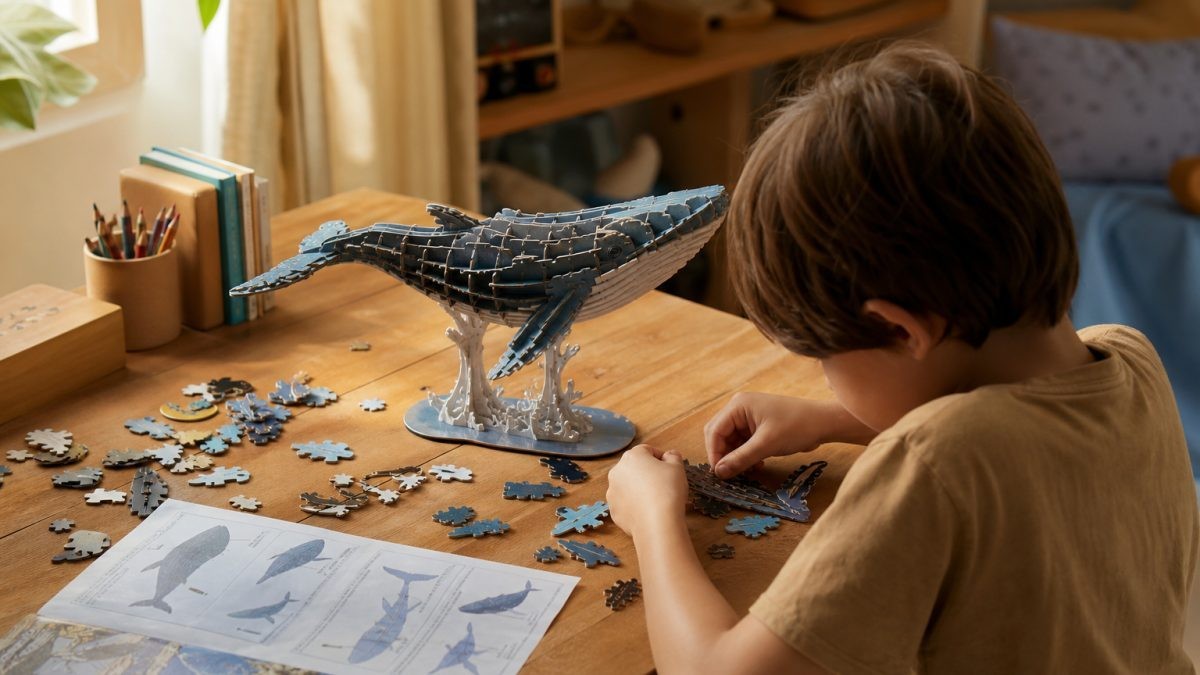3D puzzle: térbeli gondolkodás fejlesztése építve