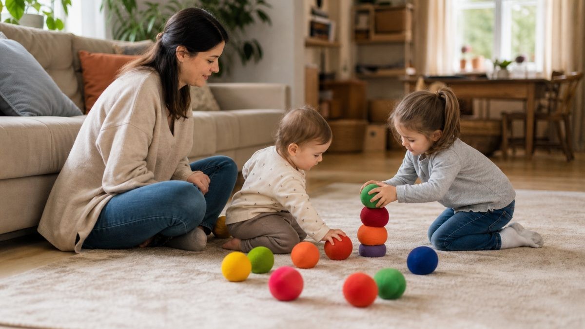 Szivacslabda és pattogó labdák kicsiknek